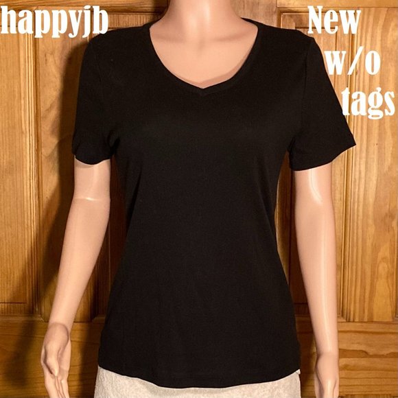 NWOT Vintage Laura Scott V-Neck Top Size M - Picture 2 of 10